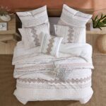 Juego de edredón Riverbrook Home Andrew 89711 blanco especias 5 piezas Queen