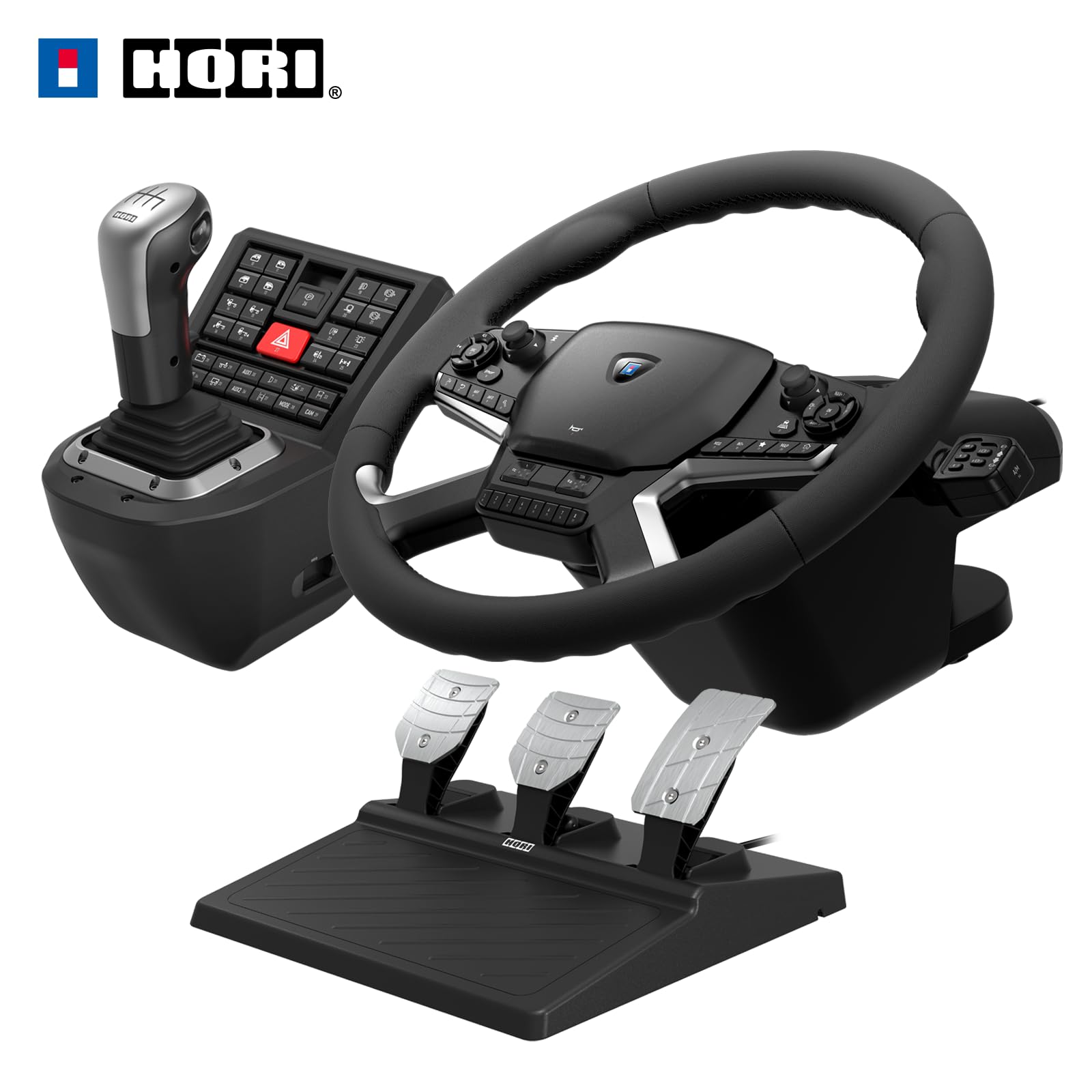Version 1.0.0 Sistema de Control para Camiones HORI HPC-044U Volante Force Feedback Palanca y Pedales Windows 11 10