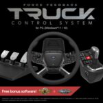 Sistema de Control para Camiones HORI HPC-044U Volante Force Feedback Palanca y Pedales Windows 11 10