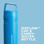 Termo Botella de Agua Stanley IceFlow 10-11220-016 Acero Inoxidable Aislado Boca Ancha Tapa de Rosca Hermético Sin BPA