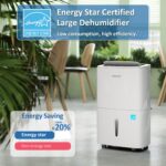 Paquete de deshumidificadores Waykar 150 y 120 pintas para espacios de 7000 y 6000 pies cuadrados con mangueras de drena