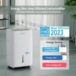 Paquete de deshumidificadores Waykar 150 y 120 pintas para espacios de 7000 y 6000 pies cuadrados con mangueras de drena