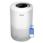 Paquete Ventilador de Torre Oscilante Inteligente Levoit 42 pulgadas y Purificador de Aire WiFi blanco compatible con Al