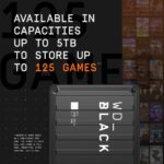Disco Duro Externo Portátil WD Black P10 Game Drive 6TB compatible con PlayStation Xbox y PC