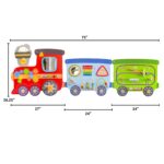 Spark & Wow Paneles de Actividad de Tren para Pared | 18m+ | Tablero de Actividad de Pared Montessori | 15 Actividades |