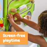 Spark & Wow Paneles de Actividad de Tren para Pared | 18m+ | Tablero de Actividad de Pared Montessori | 15 Actividades |