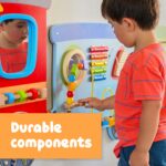 Spark & Wow Paneles de Actividad de Tren para Pared | 18m+ | Tablero de Actividad de Pared Montessori | 15 Actividades |