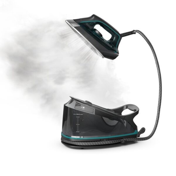 Plancha de vapor Rowenta DG7626 caldera 400 agujeros suela acero inoxidable tanque 37 oz 1800W