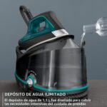 Plancha de vapor Rowenta DG7626 caldera 400 agujeros suela acero inoxidable tanque 37 oz 1800W