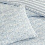 Juego de edredon Peri Home Ikat CHF Industries 2D6123C4BL 3 piezas algodón 100% tamaño King azul con ojales