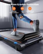 Caminadora plegable 2 en 1 Acezoe Powerful-10 motor 2.5 HP pantalla tactil 12 modos HIIT bajo escritorio 265 libras