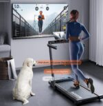 Caminadora plegable 2 en 1 Acezoe Powerful-10 motor 2.5 HP pantalla tactil 12 modos HIIT bajo escritorio 265 libras