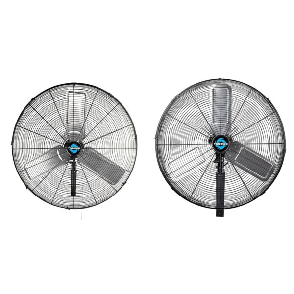 Ventiladores de pared Tornado Serie Pro 30 pulgadas 8850 CFM y 24 pulgadas 7600 CFM oscilantes 70 grados para uso indust