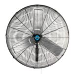 Paquete ventiladores pared Tornado Pro Series 30 pulgadas 8850 CFM oscilante industrial y 18 pulgadas 4150 CFM resistent