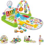 Fisher-Price Silla portátil para bebé, asiento de piso de lujo para Kick & Play Sit-Me-Up con juguete de aprendizaje de