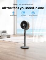 Ventiladores Dreo pedestal oscilante 120 y 105 grados 8 velocidades 6 modos y torre oscilante 120 grados silenciosos par