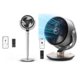 Dreo Paquete de ventilador de pedestal oscilante de 150° de 43" con ventilador circulador oscilante de 11" y 120°