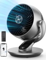 Paquete Ventilador Pedestal Dreo 43 Pulgadas Oscilación 150° y Circulador Inteligente 13 Pulgadas 120°