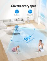 Paquete Ventilador Pedestal Dreo 43 Pulgadas Oscilación 150° y Circulador Inteligente 13 Pulgadas 120°