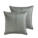 Juego de funda de edredon Riverbrook Home Noble Tencel 90759 tamaño King 9 piezas color salvia gris