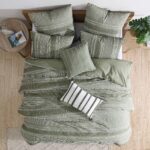 Juego de edredón Harley Riverbrook Home 90738 verde tamaño King 5 piezas ropa de cama