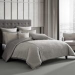 Riverbrook Home Kendall 90743 juego de edredon King plata gris 8 piezas