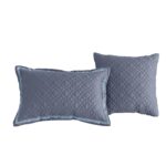 Juego de funda de edredón Noble Tencel Riverbrook Home 90762 azul ahumado cielo 8 piezas Queen