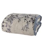 Juego de edredon Hayden Riverbrook Home 90741 tamano King azul gris topo 8 piezas