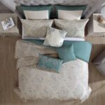 Juego de edredon Riverbrook Home Marana 90753 tamaño King azul 10 piezas ropa de cama completa