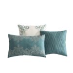 Juego de edredon Riverbrook Home Marana 90753 tamaño King azul 10 piezas ropa de cama completa