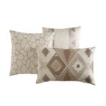 Juego de edredón Milan Riverbrook Home 90748 bronceado King 10 piezas ropa de cama