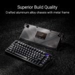 Teclado Mecanico Inalambrico ASUS ROG Azoth Extreme M702 75 por ciento TKL interruptores NX Snow PBT aluminio fibra carb