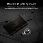Teclado Mecanico Inalambrico ASUS ROG Azoth Extreme M702 75 por ciento TKL interruptores NX Snow PBT aluminio fibra carb