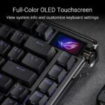 Teclado Mecanico Inalambrico ASUS ROG Azoth Extreme M702 75 por ciento TKL interruptores NX Snow PBT aluminio fibra carb