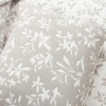 Juego de edredón reversible Lush Decor 23T000462 jacquard floral 3 piezas King California King neutro ropa de cama