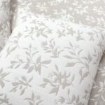 Juego de edredón reversible Lush Decor 23T000462 jacquard floral 3 piezas King California King neutro ropa de cama