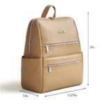 Itzy Ritzy Eras - Mochila para pañales de gran capacidad con diseño elegante, 15 bolsillos, cambiador, correas para carr