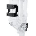 Dispensador de cereales plástico montado en pared Restaurantware RWT1663B 5 galones negro autoservicio alimentos secos