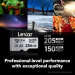 Lexar Tarjeta Micro SD Profesional Silver Plus de 256 GB (Paquete de 2), UHS-I, C10, U3, V30, Full HD y 4K, Hasta 205/15