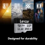 Lexar Tarjeta Micro SD Profesional Silver Plus de 256 GB (Paquete de 2), UHS-I, C10, U3, V30, Full HD y 4K, Hasta 205/15