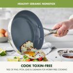 Batería de cocina GreenPan Valencia Pro CC008351-001 juego de ollas y sartenes de acero inoxidable 10 piezas apto para i