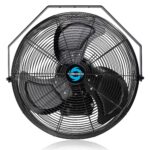 Ventiladores pared Tornado Pro Series 5250 CFM 20 pulgadas y 4150 CFM 18 pulgadas metal industrial oscilante IPX4 exteri