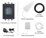 SureCall Fusion4Home - Amplificador de señal para teléfono celular de hasta 5000 pies cuadrados, incluye cable RG-11 mej