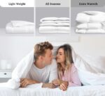 Edredón de plumas de ganso blanco Hotel Grand Blue Ridge Home Fashions 026006VC tamaño King calidez media para todas las