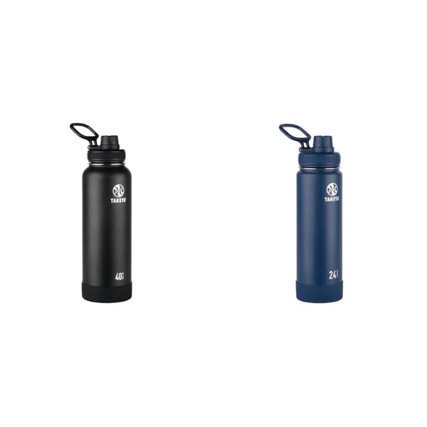Botella de Agua Termo Takeya Actives acero inoxidable aislamiento al vacío tapa de boquilla 40 y 24 onzas