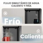 Despachador de agua caliente y fría Euhomy WC-X-1 dispensador de carga superior para garrafón de 3 o 5 galones con bloqu