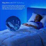 Edredon de plumon Sleep Climate Blue Ridge Home Fashions 009703 regulador de temperatura tecnologia 37.5 tamaño King bla