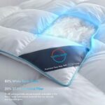 Edredon de plumon Sleep Climate Blue Ridge Home Fashions 009703 regulador de temperatura tecnologia 37.5 tamaño King bla