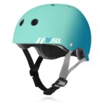 Scooter eléctrico Razor E200S con casco 80Six para niños verde azulado y verde surf talla SM a partir de 8 años