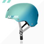Scooter eléctrico Razor E200S con casco 80Six para niños verde azulado y verde surf talla SM a partir de 8 años